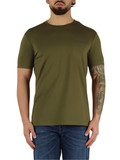 VERDE MILITARE | T-shirt in cotone stretch INKOM con taschino frontale VERDE MILITARE | T-shirt in cotone stretch INKOM con taschino frontale