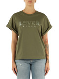VERDE MILITARE | T-shirt in cotone TORCETTI con ricamo logo frontale VERDE MILITARE | T-shirt in cotone TORCETTI con ricamo logo frontale