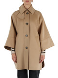 BEIGE | WEEKEND: Cappotto in lana vergine RUFO con pannello posteriore trapuntato BEIGE | WEEKEND: Cappotto in lana vergine RUFO con pannello posteriore trapuntato