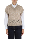 BEIGE | Gilet in misto alpaca e lana vergine BEIGE | Gilet in misto alpaca e lana vergine
