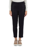 BLU SCURO | Pantalone jogger in lana vergine e lurex BLU SCURO | Pantalone jogger in lana vergine e lurex
