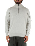 GRIGIO CHIARO | Maglia in misto lana con collo a zip GRIGIO CHIARO | Maglia in misto lana con collo a zip