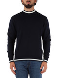 BLU SCURO | Maglia girocollo in lana vergine BLU SCURO | Maglia girocollo in lana vergine