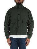 VERDE SCURO | Giacca felpata in tessuto C.P. SHELL-R