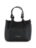 NERO | Borsa a mano in pelle martellata DUA Mini