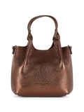 BRONZO | Borsa a mano in pelle martellata DUA Mini