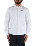 BIANCO | Camicia regular fit in cotone piquet BIANCO | Camicia regular fit in cotone piquet