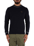 BLU SCURO | Maglia girocollo in misto lana BLU SCURO | Maglia girocollo in misto lana