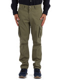 VERDE MILITARE | Pantalone cargo regular fit in gabardina di cotone VERDE MILITARE | Pantalone cargo regular fit in gabardina di cotone