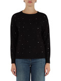 NERO | Maglia in misto viscosa EMBASSY con strass NERO | Maglia in misto viscosa EMBASSY con strass