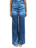BLU CHIARO | Pantalone in raso di viscosa stretch FILARE2 BLU CHIARO | Pantalone in raso di viscosa stretch FILARE2