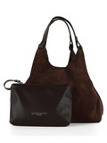 MARRONE | Borsa a mano in suede DUA Small MARRONE | Borsa a mano in suede DUA Small