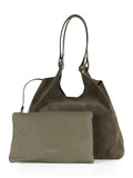 TORTORA | Borsa a spalla in suede DUA Large TORTORA | Borsa a spalla in suede DUA Large