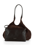 MARRONE | Borsa a spalla in suede DUA Large MARRONE | Borsa a spalla in suede DUA Large