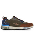 VERDE | Sneakers in pelle e tessuto con ricamo logo VERDE | Sneakers in pelle e tessuto con ricamo logo