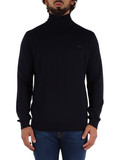 BLU SCURO | Maglia collo alto regular fit in lana BLU SCURO | Maglia collo alto regular fit in lana