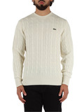 PANNA | Maglia girocollo in lana a trecce Classic Fit PANNA | Maglia girocollo in lana a trecce Classic Fit