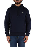 BLU SCURO | Felpa con cappuccio classic fit in misto cotone BLU SCURO | Felpa con cappuccio classic fit in misto cotone