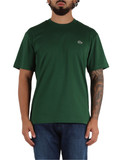 VERDE SCURO | T-shirt Classic Fit in cotone con patch logo VERDE SCURO | T-shirt Classic Fit in cotone con patch logo