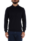 BLU SCURO | Maglia collo a polo in lana merino extrafine BLU SCURO | Maglia collo a polo in lana merino extrafine