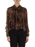 ANIMALIER | SPORT: Blusa in georgette di viscosa GALA ANIMALIER | SPORT: Blusa in georgette di viscosa GALA