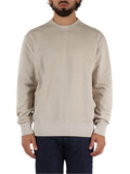 BEIGE | Felpa girocollo in cotone garzato BEIGE | Felpa girocollo in cotone garzato