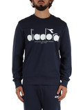 BLU | Felpa girocollo in cotone garzato BLU | Felpa girocollo in cotone garzato