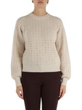 BEIGE | SPORT: Maglia in misto lana con strass TODI BEIGE | SPORT: Maglia in misto lana con strass TODI