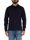 BLU SCURO | Polo manica lunga in cotone piquet BLU SCURO | Polo manica lunga in cotone piquet