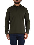 VERDE SCURO | Polo manica lunga in cotone piquet VERDE SCURO | Polo manica lunga in cotone piquet
