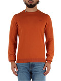 ARANCIONE | Maglia girocollo in lana merino e cotone ARANCIONE | Maglia girocollo in lana merino e cotone