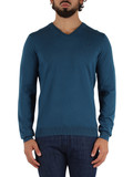 OTTANIO | Maglia collo a V in lana merino e cotone