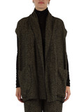 NERO | Gilet in misto cotone con lavorazione a spina di pesce NERO | Gilet in misto cotone con lavorazione a spina di pesce