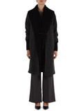 GRIGIO SCURO | Cappotto in misto lana con inserti a costine GRIGIO SCURO | Cappotto in misto lana con inserti a costine
