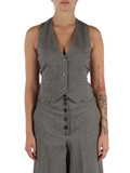 GRIGIO | Gilet in misto cotone e viscosa GRIGIO | Gilet in misto cotone e viscosa