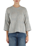 GRIGIO CHIARO | Maglia in misto alpaca, lana e lurex