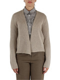 BEIGE | Cardigan in misto alpaca, lana e lurex BEIGE | Cardigan in misto alpaca, lana e lurex