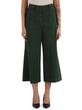 VERDE SCURO | Pantaloni in twill di misto cotone e viscosa VERDE SCURO | Pantaloni in twill di misto cotone e viscosa