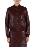 BORDEAUX | Giacca in similpelle con bottoni logo BORDEAUX | Giacca in similpelle con bottoni logo