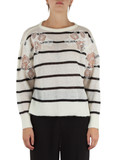 PANNA | Maglia in misto mohair con inserti in pizzo PANNA | Maglia in misto mohair con inserti in pizzo