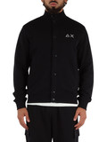 NERO | Cardigan sportivo felpato con ricamo logo frontale NERO | Cardigan sportivo felpato con ricamo logo frontale
