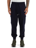 BLU SCURO | Pantaloni sportivi cargo in cotone felpato BLU SCURO | Pantaloni sportivi cargo in cotone felpato