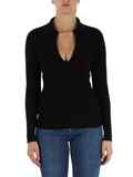 NERO | Maglia a costine in misto seta e lyocell NERO | Maglia a costine in misto seta e lyocell