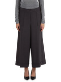 GRIGIO | Pantalone cropped gamba larga in misto viscosa GRIGIO | Pantalone cropped gamba larga in misto viscosa
