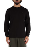 NERO | T-shirt manica lunga in cotone piquet con ricamo logo NERO | T-shirt manica lunga in cotone piquet con ricamo logo