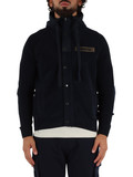 BLU SCURO | Cardigan in cotone con cappuccio e patch logo BLU SCURO | Cardigan in cotone con cappuccio e patch logo