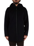 BLU SCURO | Cappotto Super Doppel in lana con cappuccio BLU SCURO | Cappotto Super Doppel in lana con cappuccio