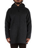 GRIGIO SCURO | Cappotto Super Doppel in lana con cappuccio GRIGIO SCURO | Cappotto Super Doppel in lana con cappuccio