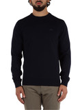 BLU SCURO | Maglia girocollo regular fit in lana BLU SCURO | Maglia girocollo regular fit in lana