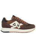 MARRONE | Sneakers in pelle e tessuto JAKI BICOLOR MARRONE | Sneakers in pelle e tessuto JAKI BICOLOR